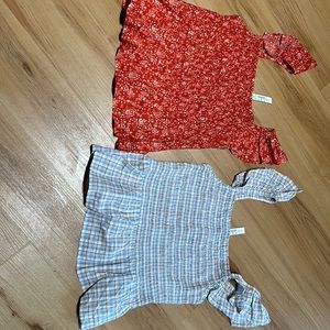2 NWT madewell women’s size 8 tops